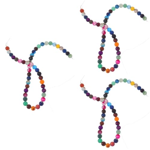 Operitacx 3 Saiten Edelstein Perlen Mischfarben Agate Spacer Perlen für Armband Halskette Diy Schmuck Basteln Langlebig und Vielseitig für Kreative Projekte Operitacx 3 Saiten Edelstein Perlen Mischfarben Agate Spacer Perlen für Armband Halskette Diy Schmuck Basteln Langlebig und Vielseitig für Kreative Projekte von Operitacx
