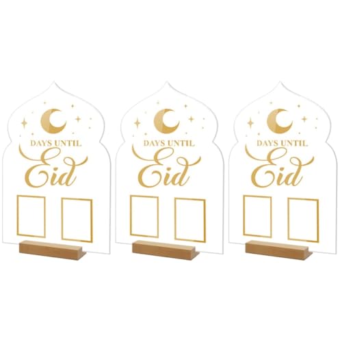 Operitacx 3 Stück Acryl Countdown Dekoration mit Ethno Design Tisch Ornament für Feiertage Hochzeiten und Besondere Anlässe Stabiler Holzbasis Transparent und für Stilvolle Raumgestaltung Operitacx 3 Stück Acryl Countdown Dekoration mit Ethno Design Tisch Ornament für Feiertage Hochzeiten und Besondere Anlässe Stabiler Holzbasis Transparent und für Stilvolle Raumgestaltung von Operitacx
