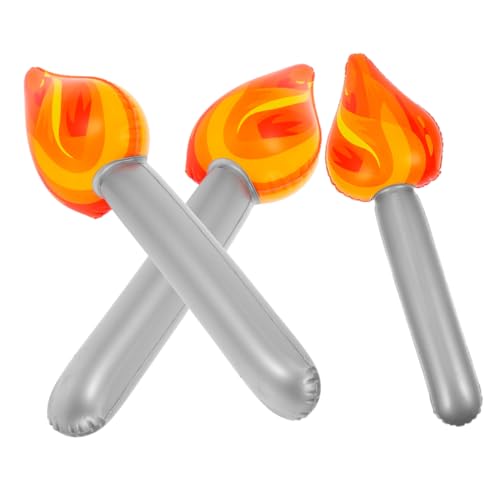 Operitacx 3 Stück Aufblasbare Fackel Sportveranstaltungen Partys und Bühnenaufführungen Requisiten für Lebendige Torches für Wettkämpfe und Feiern von Operitacx