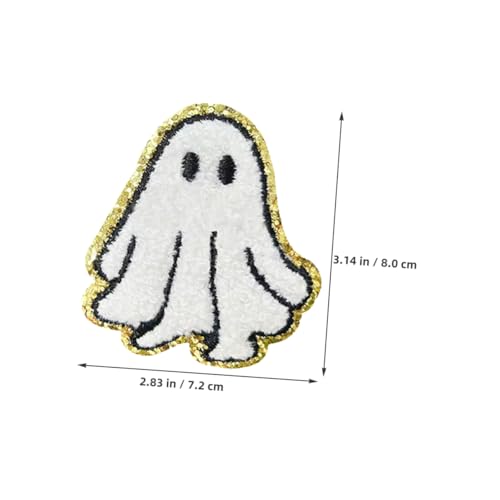 Operitacx 3 Stück Halloween Bügel und Aufnähbare Patches Weißer Geist Tuchstickerei Applikationen für Diy Kleidung Reparatur und Dekoration von Jacken Jeans Taschen Operitacx 3 Stück Halloween Bügel und Aufnähbare Patches Weißer Geist Tuchstickerei Applikationen für Diy Kleidung Reparatur und Dekoration von Jacken Jeans Taschen von Operitacx