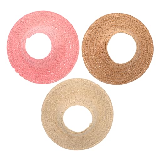 Operitacx 3 Stück Handgefertigte Miniatur Geflochtene Strohhüte Offene Spitze Kleine Puppenhüte für Kreative Bastelarbeiten und Sommerliche Doll Headwear Accessoires Operitacx 3 Stück Handgefertigte Miniatur Geflochtene Strohhüte Offene Spitze Kleine Puppenhüte für Kreative Bastelarbeiten und Sommerliche Doll Headwear Accessoires von Operitacx