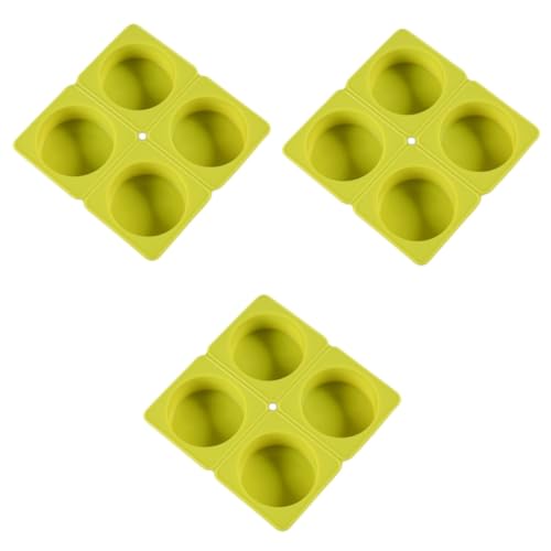 Operitacx 3 Stück Handgefertigte Silikon Seifenform Runde Hochtemperaturbeständige Form für Diy Seifen Zufällige Farben Flexibel und Leicht Entformbar für Kreative von Operitacx
