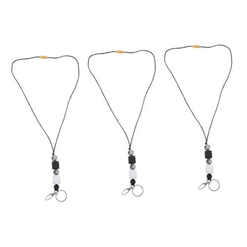 Operitacx 3 Stück ID-Lanyard-Halskette bescherung weihnachten präsente weihnachten geburtstagsmitgebsl Nacken Schlüsselband mit Abzeichen Lanyards für Frauen Abzeichenhalter Holzperlen Operitacx 3 Stück ID-Lanyard-Halskette bescherung weihnachten präsente weihnachten geburtstagsmitgebsl Nacken Schlüsselband mit Abzeichen Lanyards für Frauen Abzeichenhalter Holzperlen von Operitacx