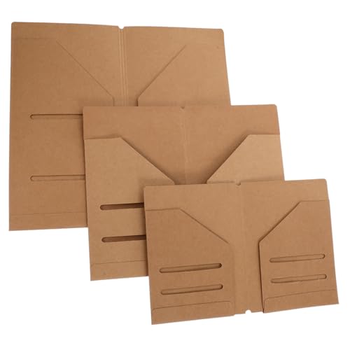 Operitacx 3 Stück Kraftpapier Aktenordner Multifunktionale Organizer für Dokumente Visitenkarten Quittungen Kreditkarten und Reiseunterlagen S Operitacx 3 Stück Kraftpapier Aktenordner Multifunktionale Organizer für Dokumente Visitenkarten Quittungen Kreditkarten und Reiseunterlagen S von Operitacx