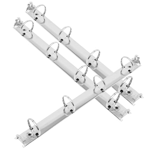 Operitacx 3 Stück Metall Ordner Mechanismus Ringbuch Clips Langlebig Stabil für Lose Büroorganisation und Projektmanagement Geeignet von Operitacx