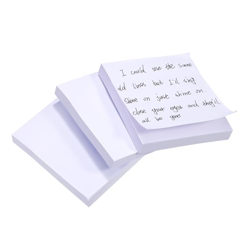 Operitacx 3 Stück Quadratische Haftnotizen Selbstklebende Memo Pads mit Starker Haftkraft Vielseitige Schreibwaren für Büro Schule und Zuhause Praktische Notizzettel für To Do Listen und von Operitacx