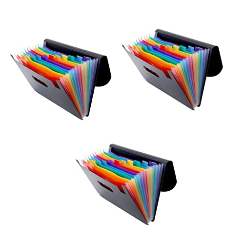 Operitacx 3 Stück Regenbogen Fächer Dokumentenordner Tragbarer Ordner für Schule Büro und Zuhause Leicht und Bruchsicher zur Aufbewahrung Wichtiger Unterlagen Operitacx 3 Stück Regenbogen Fächer Dokumentenordner Tragbarer Ordner für Schule Büro und Zuhause Leicht und Bruchsicher zur Aufbewahrung Wichtiger Unterlagen von Operitacx