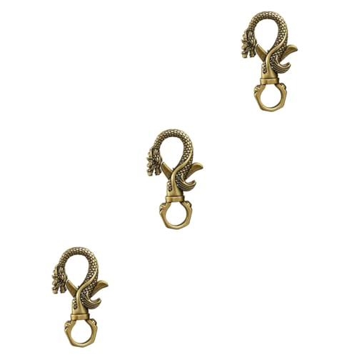 Operitacx 3 Stück Schlüsselanhänger Abzeichenrolle Vintage Schmuck Hakenverschluss Throne Drachen Schlüsselringe Hai Schlüsselanhänger Verschlüsse Schlüsselgürtelclip Halter von Operitacx