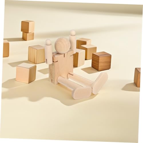 Operitacx 3 Stück Teiliges Holz-roboter-mannequin Gelenkige Flexible Künstler-puppe zum Bemalen und Skizzieren Diy-kunstfigur für Kindergarten und Kreativ-workshops Operitacx 3 Stück Teiliges Holz-roboter-mannequin Gelenkige Flexible Künstler-puppe zum Bemalen und Skizzieren Diy-kunstfigur für Kindergarten und Kreativ-workshops von Operitacx
