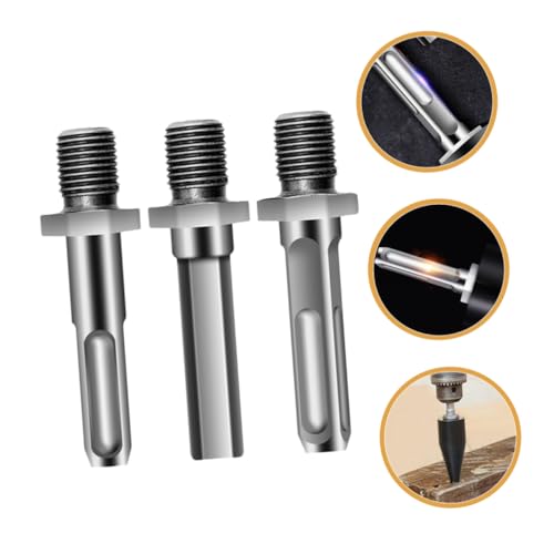 Operitacx 3 Stück Teiliges Impact Splitter Drill Adapter aus Stahl für Holzspaltbohrer Langlebig und Verschleißfest Kompatibel mit Bohrmaschine Einfache Montage für Heimwerker und Handwerk von Operitacx