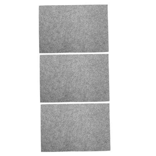 Operitacx 3 Stück Teiliges Kalligraphie Filzmatte Praktische Schreibunterlage für Chinesische Kalligraphie und Malerei Graue Wollfilzmatte für Schüler und Künstler von Operitacx