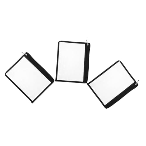 Operitacx 3 Stück Teiliges Pvc aufbewahrungsset mit Reißverschluss Transparente Dokumentenmappe Strapazierfähige Kleine Organizer taschen für Schule Büro und Reisen Platzsparend und von Operitacx