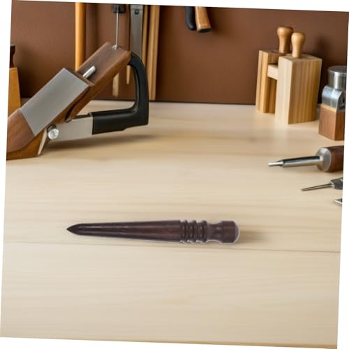Operitacx 3 Stück Teiliges Sandelholz Leder Kantenpolierwerkzeug mit Rundem Kopf Ergonomisch Geformter Holzglätter für DIY Lederrand Glättung und Präzises Polieren von Gürtelkanten von Operitacx
