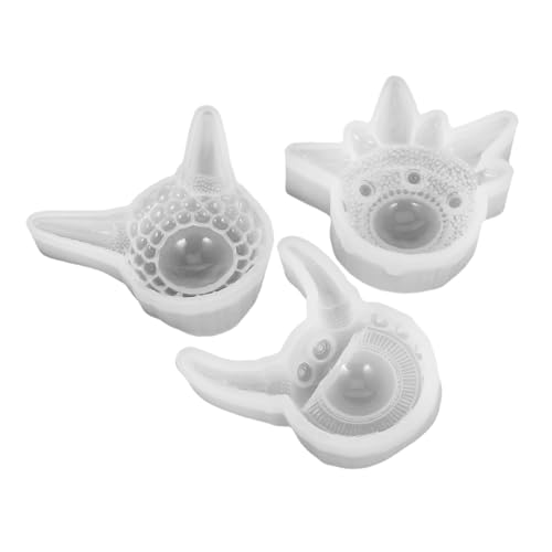 Operitacx 3 Stück Teufelsaugen Gießformen für Diy Schmuck Anhänger und Bastelarbeiten für Halloween und Weihnachten Transparent Weiß von Operitacx