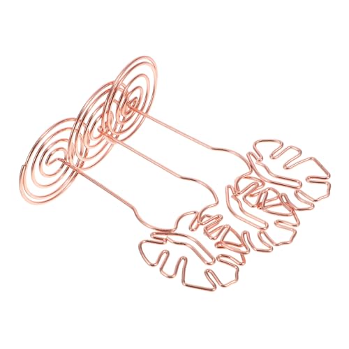 Operitacx 3 Stücke Menühalter Clips Metall Memo Kartenhalter Clip Visitenkarten Racks Hawaiian Hochzeit Dekorationen Rose Gold von Operitacx