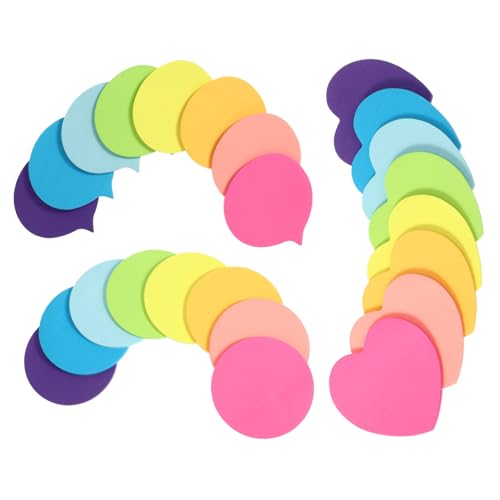Operitacx 30 Blatt Bunte Haftnotizen mit Starken Selbstklebenden Notizblättern in Herz Sprechblase und Kreisformen Kleine Notizblöcke für Schüler zum Beschriften Planen und Erinnern Operitacx 30 Blatt Bunte Haftnotizen mit Starken Selbstklebenden Notizblättern in Herz Sprechblase und Kreisformen Kleine Notizblöcke für Schüler zum Beschriften Planen und Erinnern von Operitacx