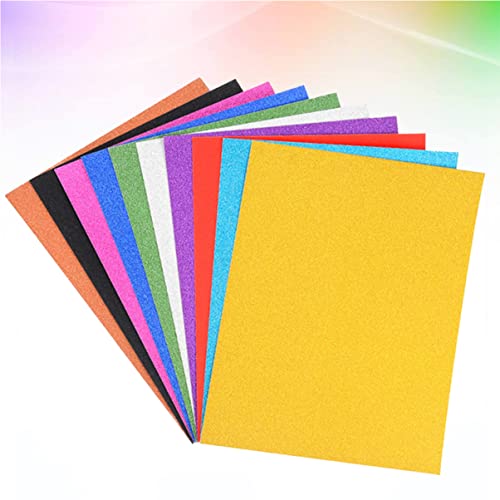 Operitacx 30 Stück Glitzerpapier Selbstklebend Bunten Farben für DIY Bastelprojekte Geeignet für Kreative Dekorationen von Operitacx