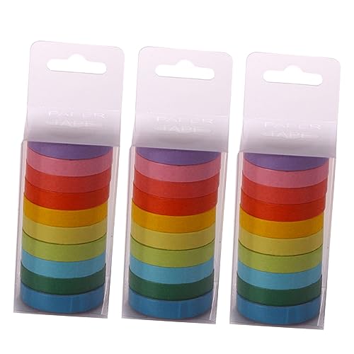 Operitacx 30 Stück Tagebuchhandkonto Washi-papierband Bronzing -papierband Papier Klebeband von Operitacx