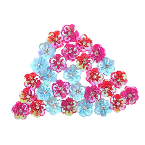 Operitacx 30 Stück Teiliges Bestickte Pailletten Blumenapplikationen Handgenähte Glitzer Stoffpatches für Kleidung Schuhe Taschen DIY Dekoration Operitacx 30 Stück Teiliges Bestickte Pailletten Blumenapplikationen Handgenähte Glitzer Stoffpatches für Kleidung Schuhe Taschen DIY Dekoration von Operitacx