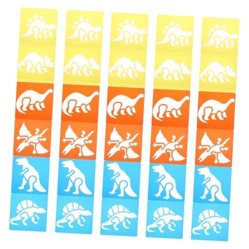 Operitacx 30 Stück Teiliges Dinosaurier Malvorlagen Wiederverwendbare Flexible Schablonen Detailreiche Bastelvorlagen für Malen Scrapbooking und Kreativen Bastelprojekten Operitacx 30 Stück Teiliges Dinosaurier Malvorlagen Wiederverwendbare Flexible Schablonen Detailreiche Bastelvorlagen für Malen Scrapbooking und Kreativen Bastelprojekten von Operitacx