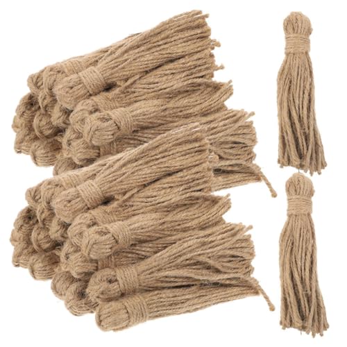 Operitacx 30 Stück Teiliges Jute Quasten für DIY Holzperlen Girlanden Rustikale Bastelquasten aus Natürlichem Jutegarn Nachhaltige Dekoration für Weihnachten und Handgemachte Projekte Operitacx 30 Stück Teiliges Jute Quasten für DIY Holzperlen Girlanden Rustikale Bastelquasten aus Natürlichem Jutegarn Nachhaltige Dekoration für Weihnachten und Handgemachte Projekte von Operitacx