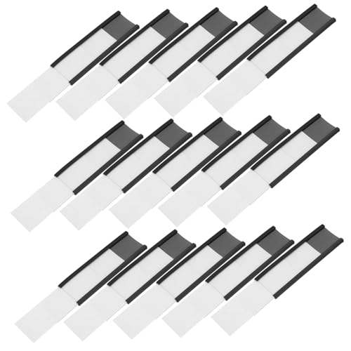 Operitacx 30 Stück Teiliges Set Magnetischer Etikettenhalter für Regale Praktischer Stabiler Halter für Beschriftungskarten zur Organisation und Kennzeichnung von Produkten von Operitacx