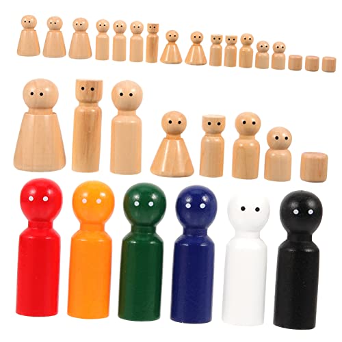 Operitacx 30 Stück Teiliges Unvollendete Hölzerne Puppenständer DIY Holzfiguren zum Basteln für Kreative Malerei und Handwerksprojekte für Feinmotorik und Konzentration Operitacx 30 Stück Teiliges Unvollendete Hölzerne Puppenständer DIY Holzfiguren zum Basteln für Kreative Malerei und Handwerksprojekte für Feinmotorik und Konzentration von Operitacx