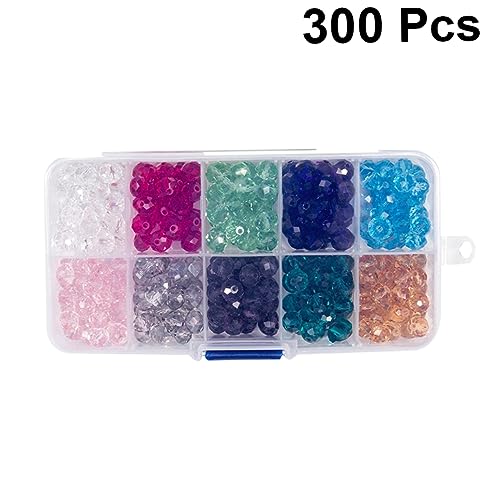 Operitacx 300 Stück Bunte Glasperlen Diy Schmuck Materialien für Armbänder Handwerksperlen für Kreative Bastelprojekte Langlebig und Leicht zum Auffädeln von Schmuck von Operitacx