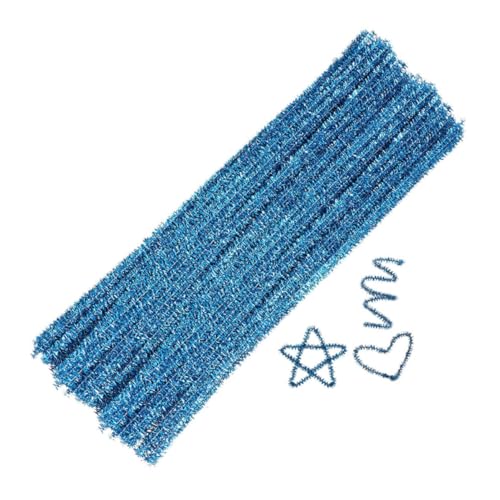 Operitacx 300 Stück Diy Chenille Stäbe Glitzerfarbe Biegsame Pfeifenputzer für Kreative Bastelprojekte für Weihnachtsdekorationen Leicht und Platzsparend von Operitacx