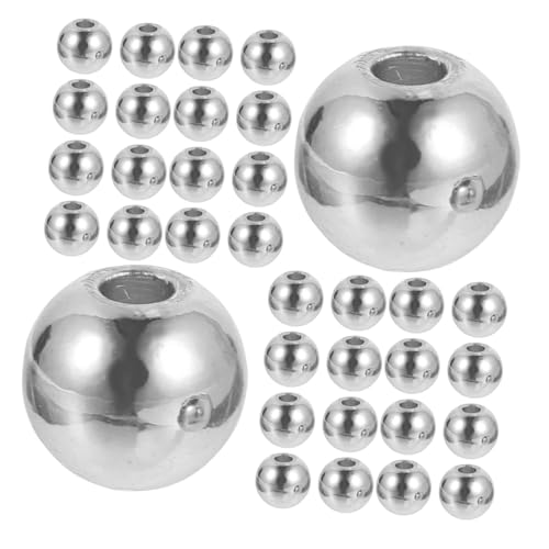 Operitacx 300 Stück Metallrund Spacer Perlen Glatte Kupfer Schmuckperlen für DIY Armband Halskette Charm Basteln Zubehör Operitacx 300 Stück Metallrund Spacer Perlen Glatte Kupfer Schmuckperlen für DIY Armband Halskette Charm Basteln Zubehör von Operitacx