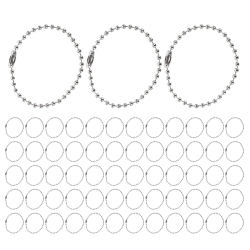 Operitacx 300 Stück Runde Perlenkettenanhänger Puppe hängende Kette hängende Anhängerkette Kette für Puppen Tags Ketten Runde Ball Perlenkette Schmuckanhänger Perlenketten Eisen Silber Operitacx 300 Stück Runde Perlenkettenanhänger Puppe hängende Kette hängende Anhängerkette Kette für Puppen Tags Ketten Runde Ball Perlenkette Schmuckanhänger Perlenketten Eisen Silber von Operitacx