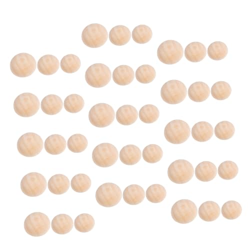 Operitacx 300 Stück Unbehandelte Halbrunde Holzkugeln Natürliche Holzperlen für DIY Holzarbeiten Schmuck Bastelprojekte Weihnachtsdekoration Puppen Herstellung Operitacx 300 Stück Unbehandelte Halbrunde Holzkugeln Natürliche Holzperlen für DIY Holzarbeiten Schmuck Bastelprojekte Weihnachtsdekoration Puppen Herstellung von Operitacx