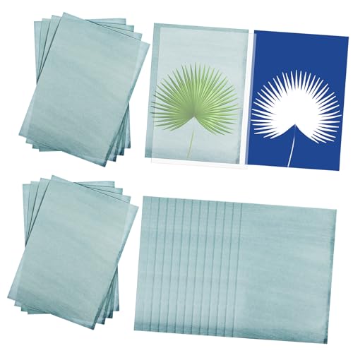 Operitacx 32 Blatt Cyanotypie Papier mit PVC Platte Sonnenaktiviertes Druckpapier für Kreative Kunstprojekte Langlebige und Scharfe Drucke für Fotogramme und Botanische Drucke Operitacx 32 Blatt Cyanotypie Papier mit PVC Platte Sonnenaktiviertes Druckpapier für Kreative Kunstprojekte Langlebige und Scharfe Drucke für Fotogramme und Botanische Drucke von Operitacx