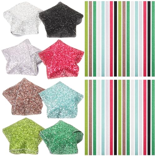 Operitacx 320 Blatt Origami-Sterne-Papierpaket Diy-Papier Glitzer-Origami-Sterne-Faltstreifenpaket Diy-Papier Für Diy-Kunsthandwerk Schulunterricht 6 Farben Mischen Operitacx 320 Blatt Origami-Sterne-Papierpaket Diy-Papier Glitzer-Origami-Sterne-Faltstreifenpaket Diy-Papier Für Diy-Kunsthandwerk Schulunterricht 6 Farben Mischen von Operitacx