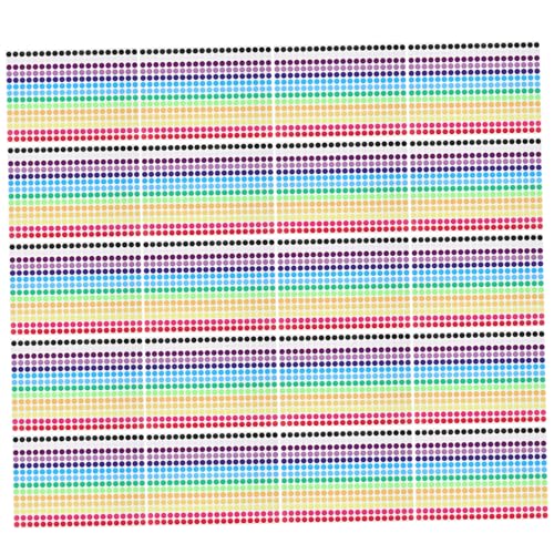 Operitacx 36 Blatt Punktaufkleber Selbstklebend Farben Kreisetiketten für Geschenkverpackung DIY Basteln Büroorganisation und Umschlagversiegelung Operitacx 36 Blatt Punktaufkleber Selbstklebend Farben Kreisetiketten für Geschenkverpackung DIY Basteln Büroorganisation und Umschlagversiegelung von Operitacx