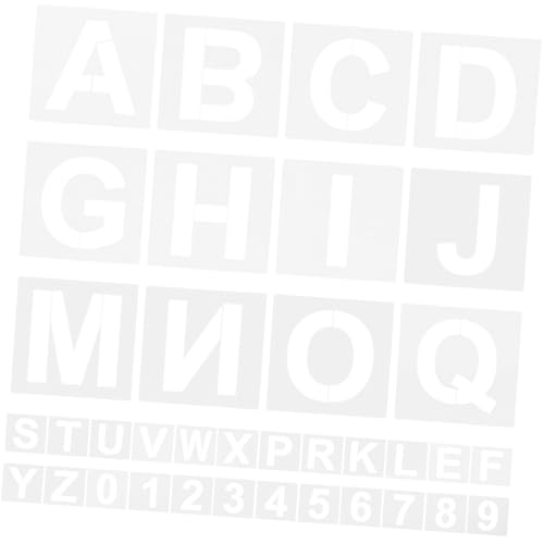 Operitacx 36 Stück Teiliges Buchstaben schablonen Wiederverwendbarem Kunststoff für Malerei DIY Druckvorlagen Inklusive Zahlen Schreibschrift schablonen für Kreative Bastelprojekte Operitacx 36 Stück Teiliges Buchstaben schablonen Wiederverwendbarem Kunststoff für Malerei DIY Druckvorlagen Inklusive Zahlen Schreibschrift schablonen für Kreative Bastelprojekte von Operitacx