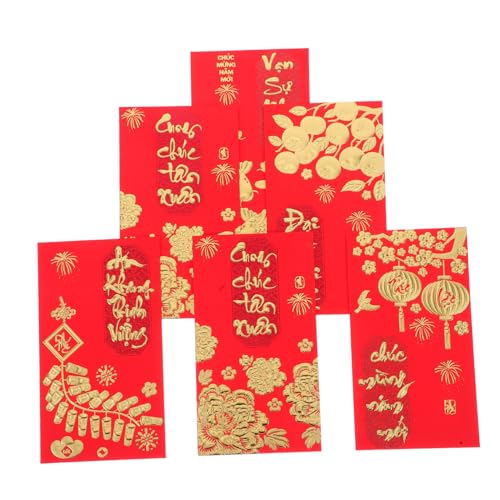 Operitacx 36 Stück Teiliges Tet Li Xi Umschläge Vietnamesische Rote Geldumschläge mit Goldakzenten Traditionelle Lunar Year Tet Gifting Umschläge für Familienfeiern und Operitacx 36 Stück Teiliges Tet Li Xi Umschläge Vietnamesische Rote Geldumschläge mit Goldakzenten Traditionelle Lunar Year Tet Gifting Umschläge für Familienfeiern und von Operitacx