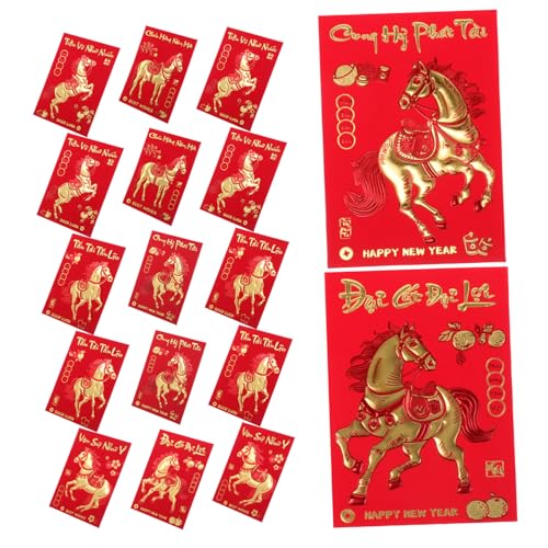 Operitacx 360 Stück Chinesische Kleine Rote Umschläge Jahr Des Pferdes Kreative Lucky Money Packets mit Vietnamesischem Text Langlebig für Neujahr Familienfeiern Freundetausch Operitacx 360 Stück Chinesische Kleine Rote Umschläge Jahr Des Pferdes Kreative Lucky Money Packets mit Vietnamesischem Text Langlebig für Neujahr Familienfeiern Freundetausch von Operitacx