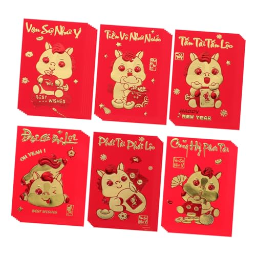 Operitacx 360 Stück Vietnamesische Lunar Neujahr Umschläge Pferdejahr Rote Geldtaschen mit Vietnamesischem Text für Frühlingsfest Familienfeiern Firmenveranstaltungen und Internationale Operitacx 360 Stück Vietnamesische Lunar Neujahr Umschläge Pferdejahr Rote Geldtaschen mit Vietnamesischem Text für Frühlingsfest Familienfeiern Firmenveranstaltungen und Internationale von Operitacx