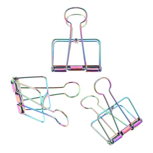 Operitacx 3St Elliot-Ordner Büroklammern büroorganisation verriegelungsclip Aufhängeclips büroartikel paper clip Klemmen organisieren eiserne Binderklammern Dateiorganisation von Clips Eisen von Operitacx