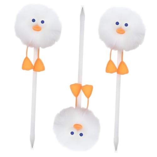 Operitacx 3Stücke Flauschige Kugelschreiber mit Pompon Niedliche Entenform Langlebig und Zuverlässig Büro und Schule Operitacx 3Stücke Flauschige Kugelschreiber mit Pompon Niedliche Entenform Langlebig und Zuverlässig Büro und Schule von Operitacx