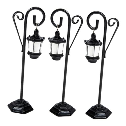 Operitacx 3Stücke Metall Kartenhalter Street Lamp Photo Clips für Hochzeiten Geburtstagsfeiern und Tischdekorationen Stabile Fotohalter und Platzkartenständer aus Hochwertigem Metall von Operitacx