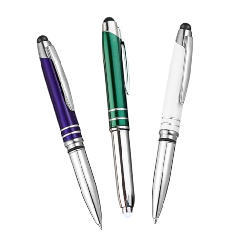 Operitacx 3Stücke Teiliges LED Stylus Beleuchteter Kugelschreiber mit Komfortablem Griff für Nächtliches Schreiben und Touchscreen Geräte Austauschbare Nachfüllungen Operitacx 3Stücke Teiliges LED Stylus Beleuchteter Kugelschreiber mit Komfortablem Griff für Nächtliches Schreiben und Touchscreen Geräte Austauschbare Nachfüllungen von Operitacx