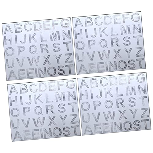 Operitacx 4 Blätter Glitzer Strass Buchstaben Aufkleber Selbstklebend Aufbügeln Zarte Rhinestone Alphabet Sticker für DIY Kleidung Taschen Schuhe Kostüme Personalisierung und Bastelprojekte Operitacx 4 Blätter Glitzer Strass Buchstaben Aufkleber Selbstklebend Aufbügeln Zarte Rhinestone Alphabet Sticker für DIY Kleidung Taschen Schuhe Kostüme Personalisierung und Bastelprojekte von Operitacx
