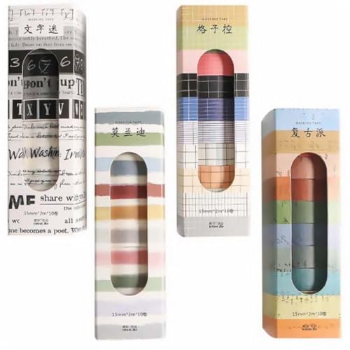 Operitacx 4 Boxen Washi Tape pro Box Buntes Dekoratives Klebeband für Scrapbooking DIY Bastelbedarf Vielseitige Muster für Journaling Geschenkverpackung und Kreative Dekoration Operitacx 4 Boxen Washi Tape pro Box Buntes Dekoratives Klebeband für Scrapbooking DIY Bastelbedarf Vielseitige Muster für Journaling Geschenkverpackung und Kreative Dekoration von Operitacx
