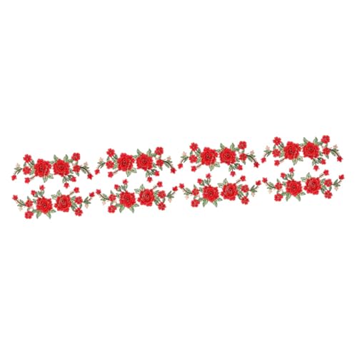 Operitacx 4 Paare Blumen Stickerei Patches Dekorative Applikationen für Kleidung Diy Stoffflicken Rot für Kostüme und Mode Accessoires Operitacx 4 Paare Blumen Stickerei Patches Dekorative Applikationen für Kleidung Diy Stoffflicken Rot für Kostüme und Mode Accessoires von Operitacx