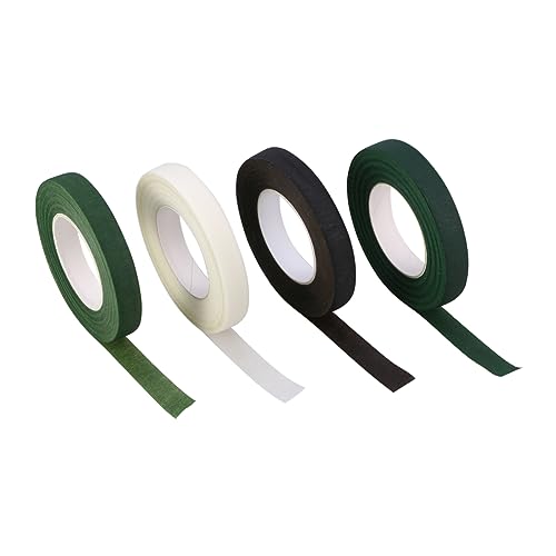 Operitacx 4 Rollen Floristenband Selbstklebend Klebebänder Grün Weiß Braun Für Blumenstiele DIY Blumenarrangements Geschenkverpackung Scrapbooking Operitacx 4 Rollen Floristenband Selbstklebend Klebebänder Grün Weiß Braun Für Blumenstiele DIY Blumenarrangements Geschenkverpackung Scrapbooking von Operitacx