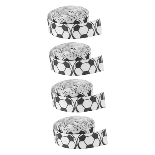 Operitacx 4 Rollen Fußball Dekorationsband Elegantes Ripsband für Diy und Partydekoration Hochwertiges Fußball für Kreative Bastelprojekte und Festlichkeiten Operitacx 4 Rollen Fußball Dekorationsband Elegantes Ripsband für Diy und Partydekoration Hochwertiges Fußball für Kreative Bastelprojekte und Festlichkeiten von Operitacx