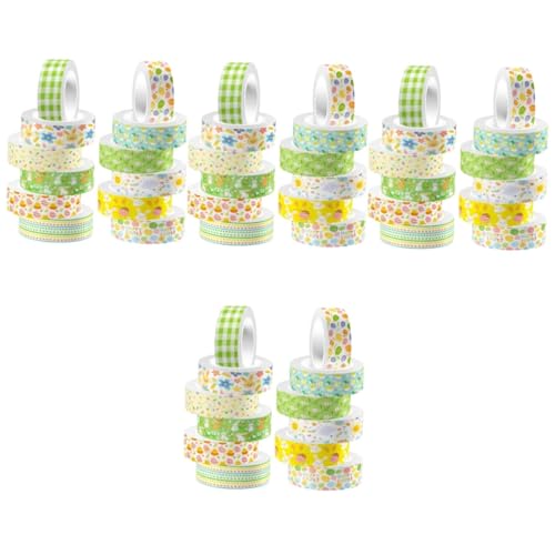 Operitacx 4 Sätze Aquarell Washi Tape Dekoratives Klebeband Für Scrapbooking Diy Handwerk Und Geschenkverpackungen Stilvolle Designs Für Kreative Projekte Für Notizbücher Und 12 Rollen * 4 von Operitacx