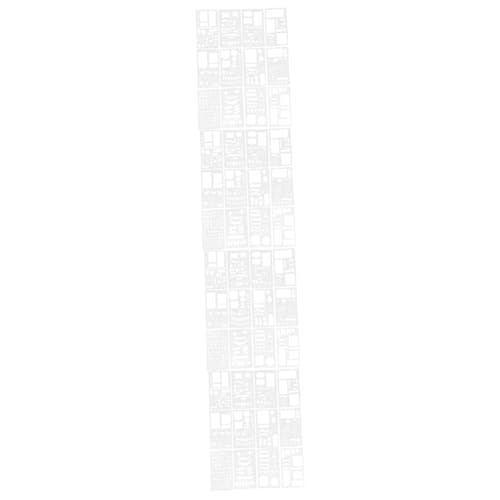 Operitacx 4 Sätze Diy-graffiti-spray-malerei Malschablone Geometrische Schablonen Groß Schablonen Für Sprühfarbe Schablonen Zum Sprühen Kunstschablonen Zum Malen Das Haustier 12 Stück * 4 von Operitacx